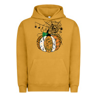 Pigment Peanut Butter halloween pumpkin music symbols music teacher halloween t shirt copy Urban Hoodie - trangStudio