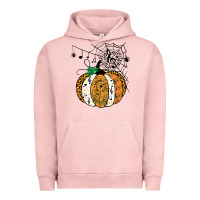 Pigment Salmon halloween pumpkin music symbols music teacher halloween t shirt copy Urban Hoodie - trangStudio