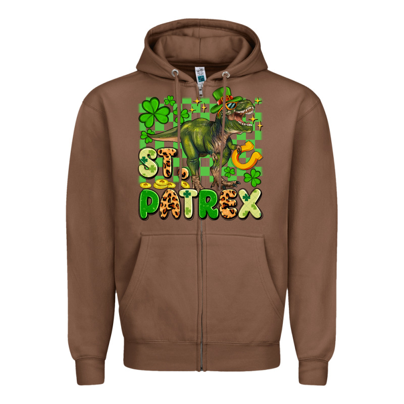 St. Patrex Zipper Hoodie by Artiststas | Teevron