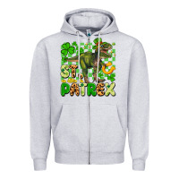 Heather Grey st. patrex Zipper Hoodie - Artiststas