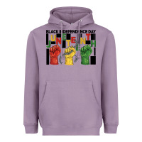 Lavender black independence day juneteenth Heavyweight Hoodie - BarkalooDesign