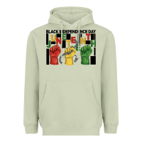 Matcha black independence day juneteenth Heavyweight Hoodie - BarkalooDesign