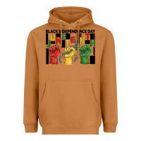 Meerkat black independence day juneteenth Heavyweight Hoodie - BarkalooDesign