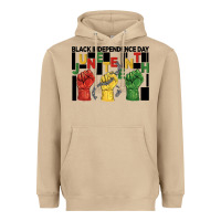 Mushroom black independence day juneteenth Heavyweight Hoodie - BarkalooDesign