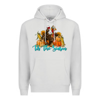 Dove Grey Western Fall Turkey Tis The Season Premium Hoodie - LillyAllenDesigns