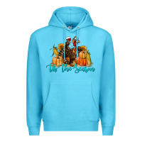 Ocean Blue Western Fall Turkey Tis The Season Premium Hoodie - LillyAllenDesigns