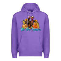 Purple Western Fall Turkey Tis The Season Premium Hoodie - LillyAllenDesigns