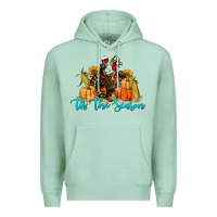 Seafoam Western Fall Turkey Tis The Season Premium Hoodie - LillyAllenDesigns