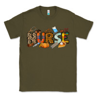 Army Green Fall Nurse Classic Tee - NancyCooperArtShop