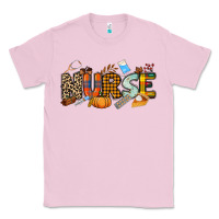 Bubblegum Pink Fall Nurse Classic Tee - NancyCooperArtShop