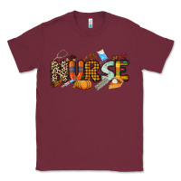 Burgundy Fall Nurse Classic Tee - NancyCooperArtShop