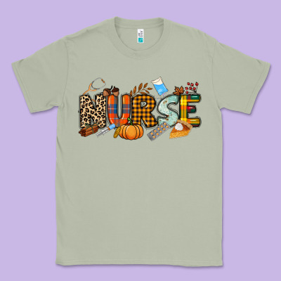 Fall Nurse Classic Tee Designed By Nancycooperartshop