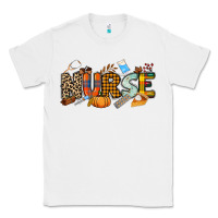 White Fall Nurse Classic Tee - NancyCooperArtShop