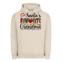 Pigment French Oak santa's favorite grandma Urban Hoodie - AdoDesignShop