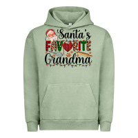 Pigment Oil Green santa's favorite grandma Urban Hoodie - AdoDesignShop