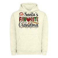 Pigment Pistachio santa's favorite grandma Urban Hoodie - AdoDesignShop