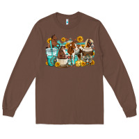 Chestnut horses coffee cups Long Sleeve Tee - OliviaCreatesArt