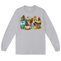 Moon Dust horses coffee cups Long Sleeve Tee - OliviaCreatesArt