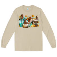 Mushroom horses coffee cups Long Sleeve Tee - OliviaCreatesArt