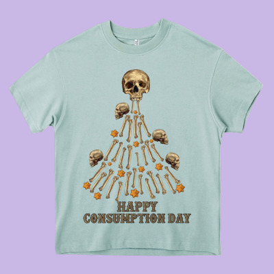 Happy Consumption Day Heavy Core Tee Designed By Ranaportraitstore