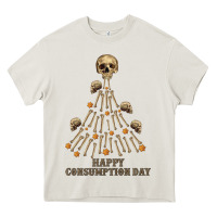 Cream Happy Consumption Day Heavy Core Tee - RanaPortraitStore