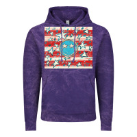 Cloud Purple America flag smiley  tumbler Vintage Hoodie - HowdyJamesFarm