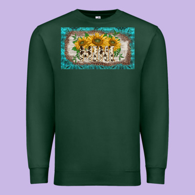 Western Mother's Day Mini  Cup Premium Sweatshirt Designed By Barkaloodesign