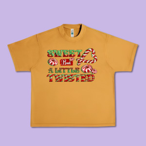 Sweet But A Little Twisted Urban Heavy Tee Designed By Cowgirlartshop