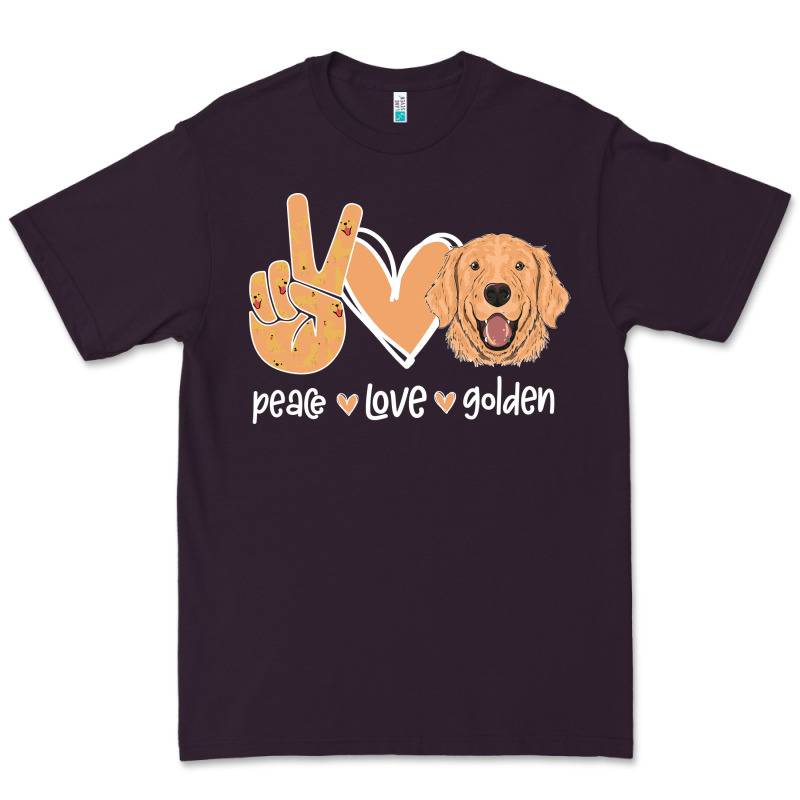 Peace Love Golden Premium Tee by Bettercallsaul | Teevron