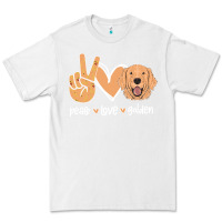 White Peace Love Golden Premium Tee - Bettercallsaul