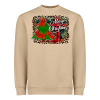 Mushroom merry Christmas trees Heavyweight Sweatshirt - CowhideDigitalArt
