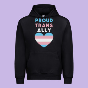 Proud Trans Ally Transgender Urban Hoodie Designed By Trangstudio