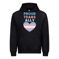 Black proud trans ally transgender Urban Hoodie - trangStudio