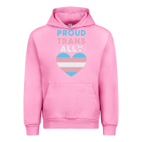 Fuchsia Pink proud trans ally transgender Urban Hoodie - trangStudio