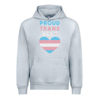 Heather Grey proud trans ally transgender Urban Hoodie - trangStudio