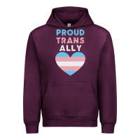 Mauve Wine proud trans ally transgender Urban Hoodie - trangStudio