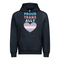 Navy proud trans ally transgender Urban Hoodie - trangStudio