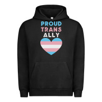 Pigment Black proud trans ally transgender Urban Hoodie - trangStudio