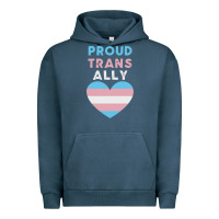 Pigment Midnight Navy proud trans ally transgender Urban Hoodie - trangStudio