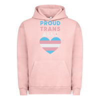 Pigment Salmon proud trans ally transgender Urban Hoodie - trangStudio