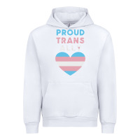 White proud trans ally transgender Urban Hoodie - trangStudio
