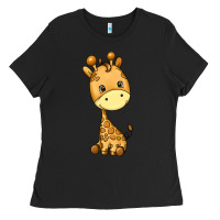 Black giraffe Ladies Tee - texasbilliewilder