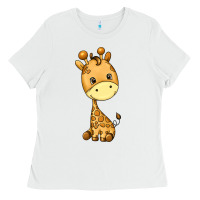 White giraffe Ladies Tee - texasbilliewilder