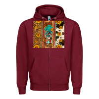 Burgundy senior 2024 Zipper Hoodie - Artiststas