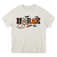 Cream Halloween Nurse Heavy Core Tee - RanaPortraitStore