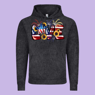 Love 4th Of July Vintage Hoodie Designed By Cowgirlartshop