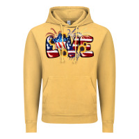 Vintage Mustard Love 4th of july Vintage Hoodie - CowGirlArtShop