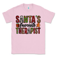 Bubblegum Pink santa's favorite therapist Classic Tee - Jasminsmagicworld