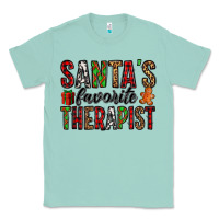 Seafoam santa's favorite therapist Classic Tee - Jasminsmagicworld