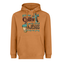 Meerkat give me coffee to get me started & jesus to keep me going Heavyweight Hoodie - BarkalooDesign
